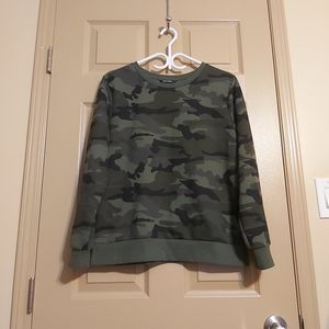 George Camouflage Crew Neck Top
